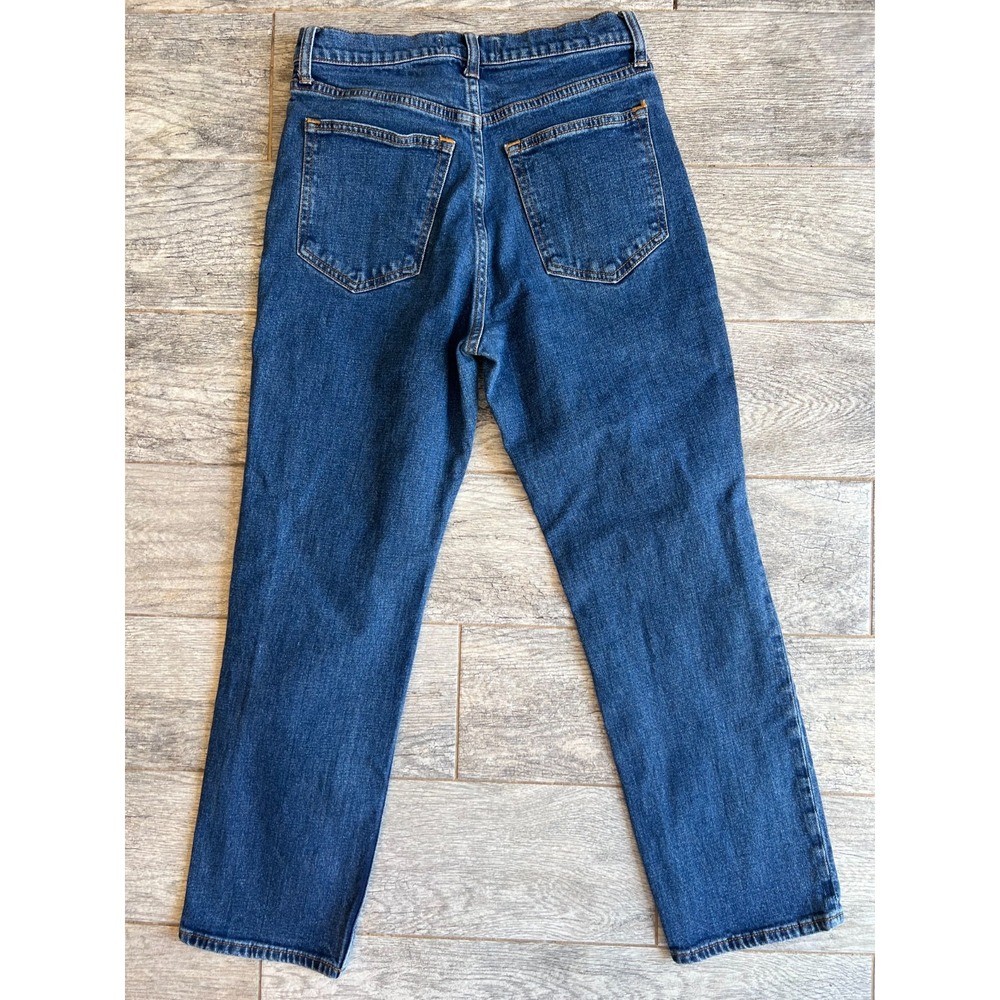 Abercrombie‎ and Fitch The Ankle Straight Jeans size 28 6 Ultra High Rise Denim